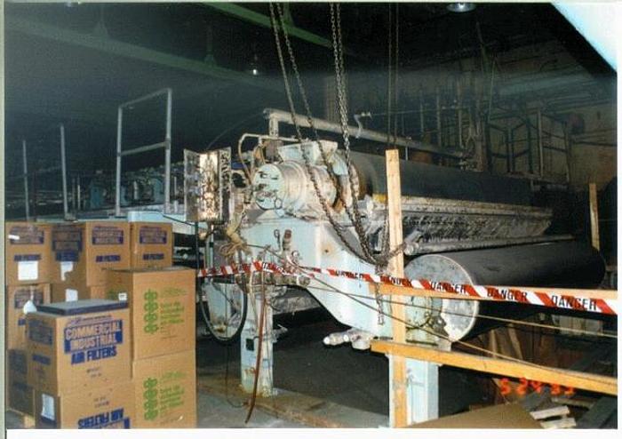 Used Voith/Valley  C-Frame Fourdrinier Section, 144" Wire, All Ss Construction, 46 Ft. From Center Of Breast Roll To Center Of Suction Couch, Complete With Valley 140" Pond Headbox, 2000 Fpm #4553