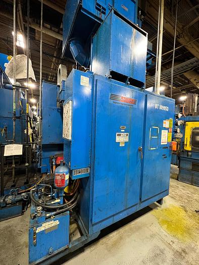 Used SAGINAW MACHINE SYSTEMS TWIN SPINDLE VERTICAL CNC TURNING CENTER