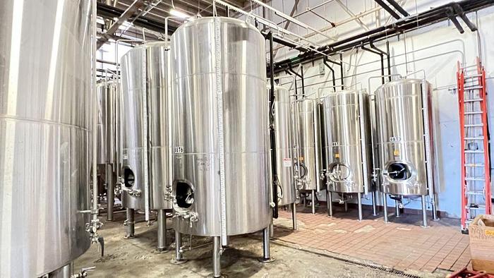 Used Tank, 1,550 Gallon, S/st, Jkt, 50 BBL Fermenting Tank, JVNW #C744691