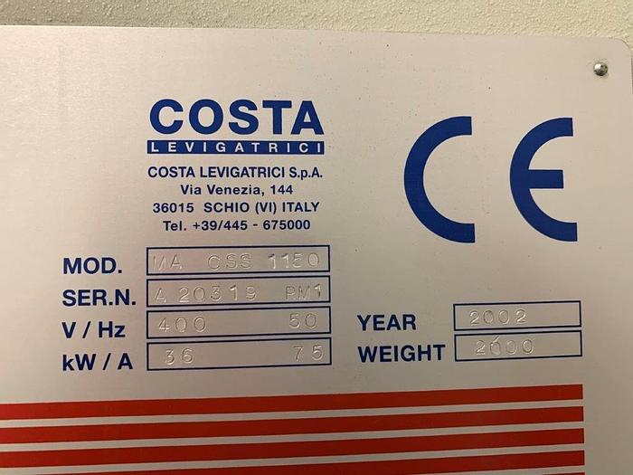 Used 2002 COSTA MA-CSS 1150