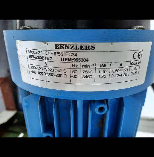 Used Screw type roller conveyor with side pusher