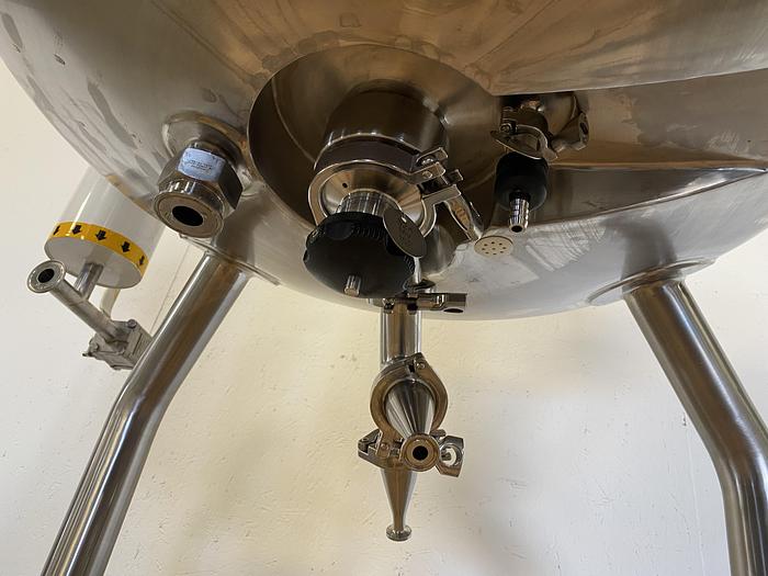 Used 2014 Allegheny Bradford 171 Liter Stainless Steel Jacketed Reactor 45 PSI w/ Agitator