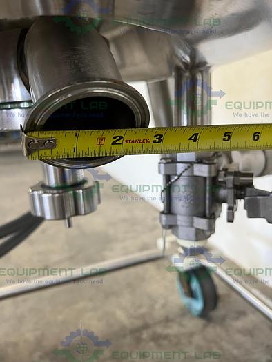 Used Precision  250 Liter Stainless Steel Jacketed Reactor 400 PSI w/ Reliance Motor