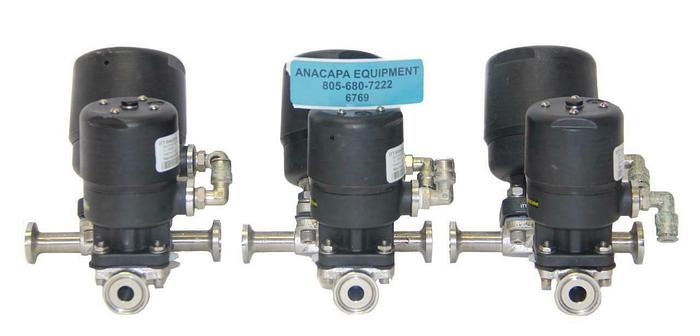 Used ITT .5" AP0506 with .5" APBT6  Diaphragm Valve & .5-316l-RA20MAX Lot of 3 (6769)