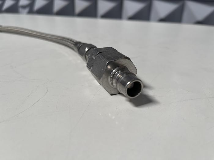 Used 15" Stainless Steel Flexible Braided Hose w/ Quick Connections