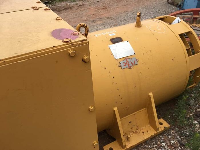 Used Electric Machine 1050kW 1200 RPM 600 Volt Single Bearing Synchronous AC Generator End