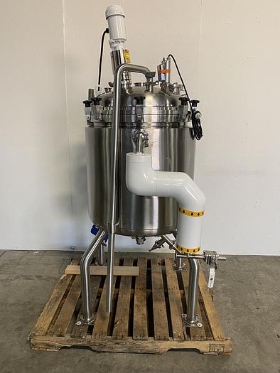 Used Allegheny Bradford 171 Liter Stainless Steel Jacketed Reactor 45 PSI w/ Agitator