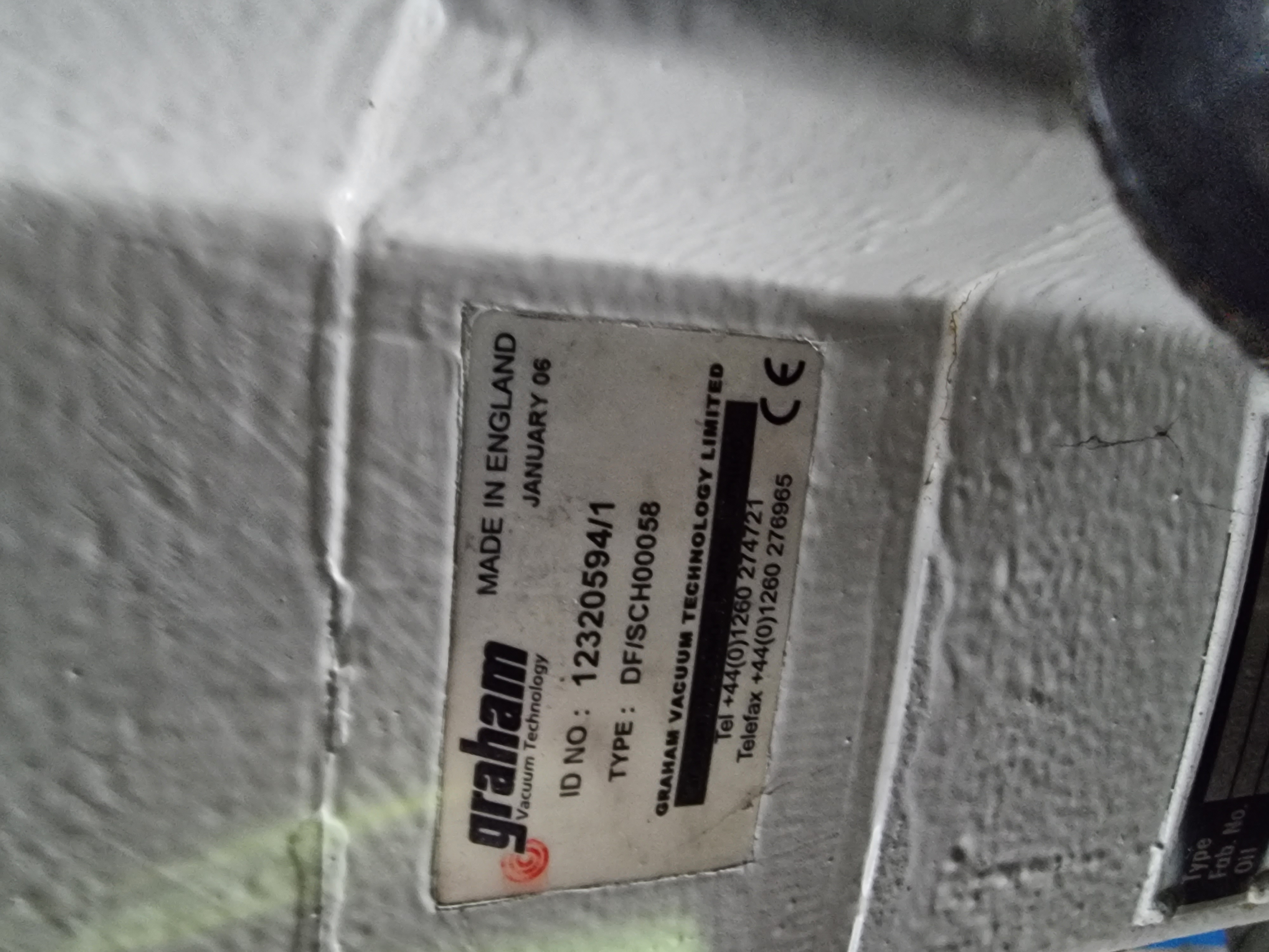 Graham Vacuum Technology DF/SCH00058 Vacuum Pump