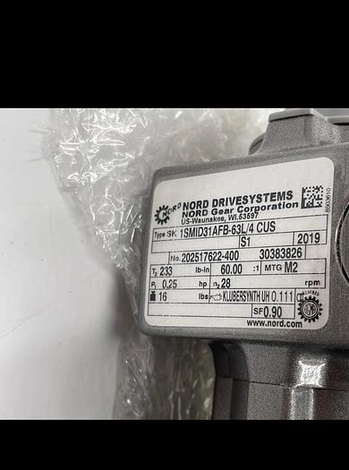Nord SK63L/4CUS 0.25HP, 1SM1D31AFB-63L/4 CUS