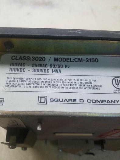 Used Square D PowerLogic Circuit Monitor CM-2150 UPS RED