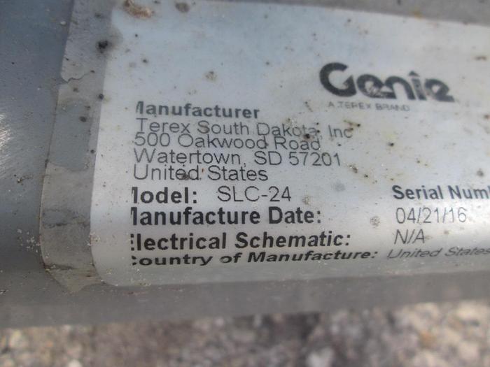 Used 2016 Genie SLC24 Contractor Superlift Material Lift