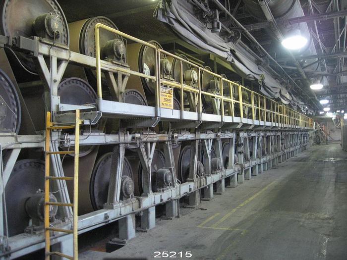 Refurbished Walmsleys  Complete Dryer Section With 72 Dryers, 92" Face, 48" Diameter, 100 Psig Pressure Code, With Framework And Condensate System Rebuild In 1998. #25215