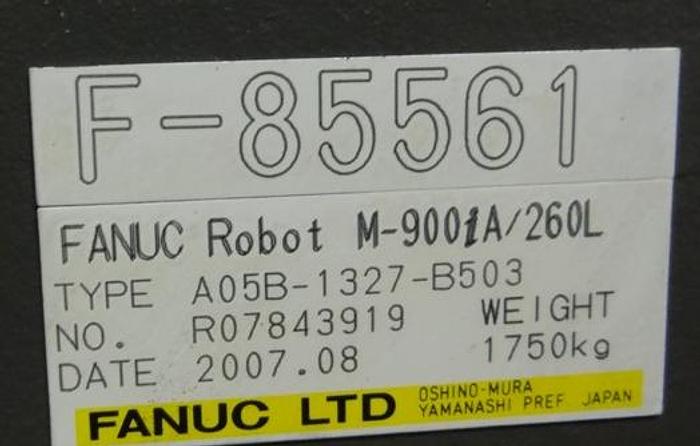 Used FANUC M900iA/260L 6 AXIS CNC ROBOT WITH R30iA CONTROLLER