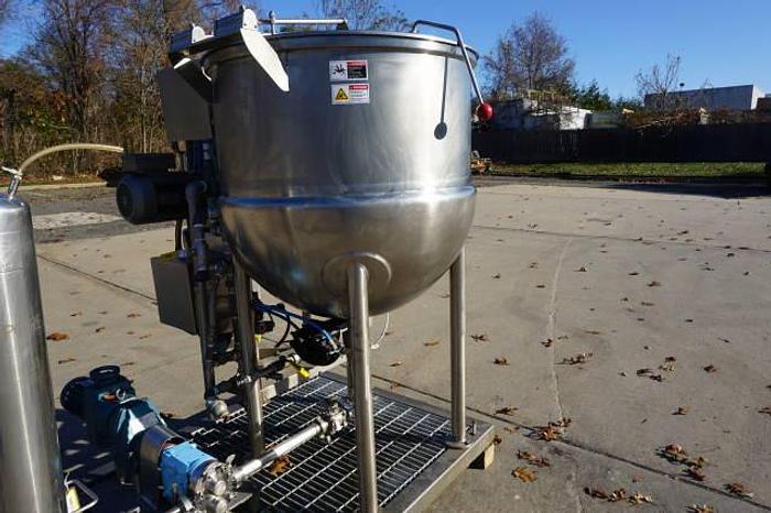 Used JC PARDO 100 GAL HORIZONTAL MIX & SCRAPE STEAM KETTLE #690C 100 GAL. HORIZONTAL MIX only @ AMERICA'S STEAM KETTLE HEADQUARTERS !