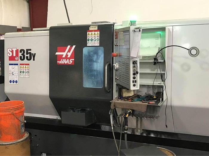 Used 2019 HAAS ST-35Y CNC Turning Center With Live Tooling