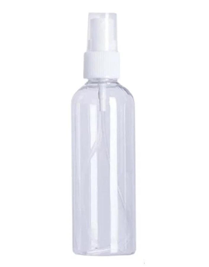 4 oz. Clear Plastic Bullet Bottle w/White Mist Sprayer