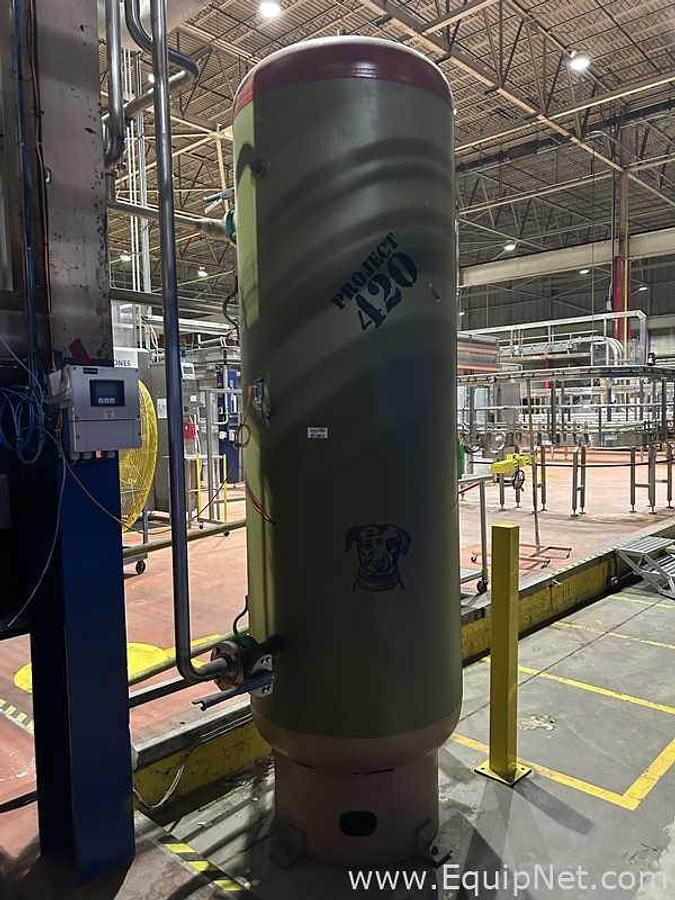 Used Silvan Industries Approx 400 Gallon Carbon Steel Receiver Tank