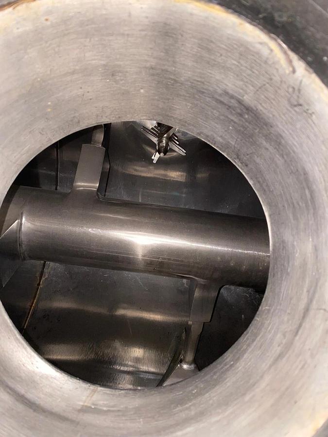 Used AMERICAN PROCESS SYSTEMS-PLOW BLENDER/MIXER WITH GEAR DRIVE AND MOTOR