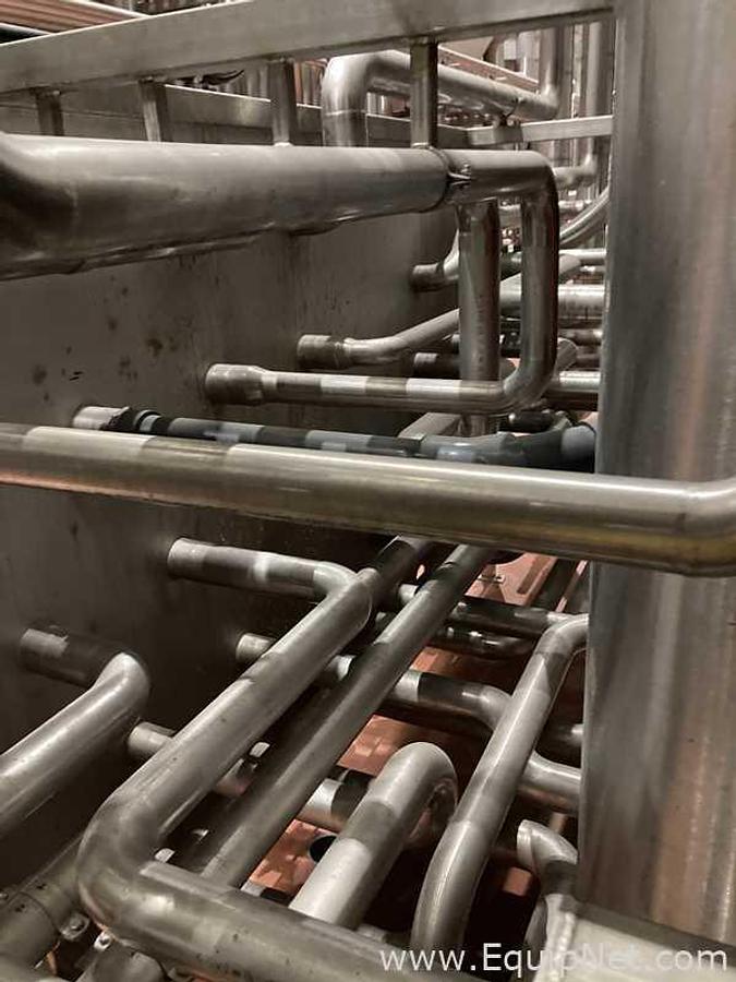 Used One Lot Of Three Rolec 8 Foot Stainless Steel Vessel Manifold Panels