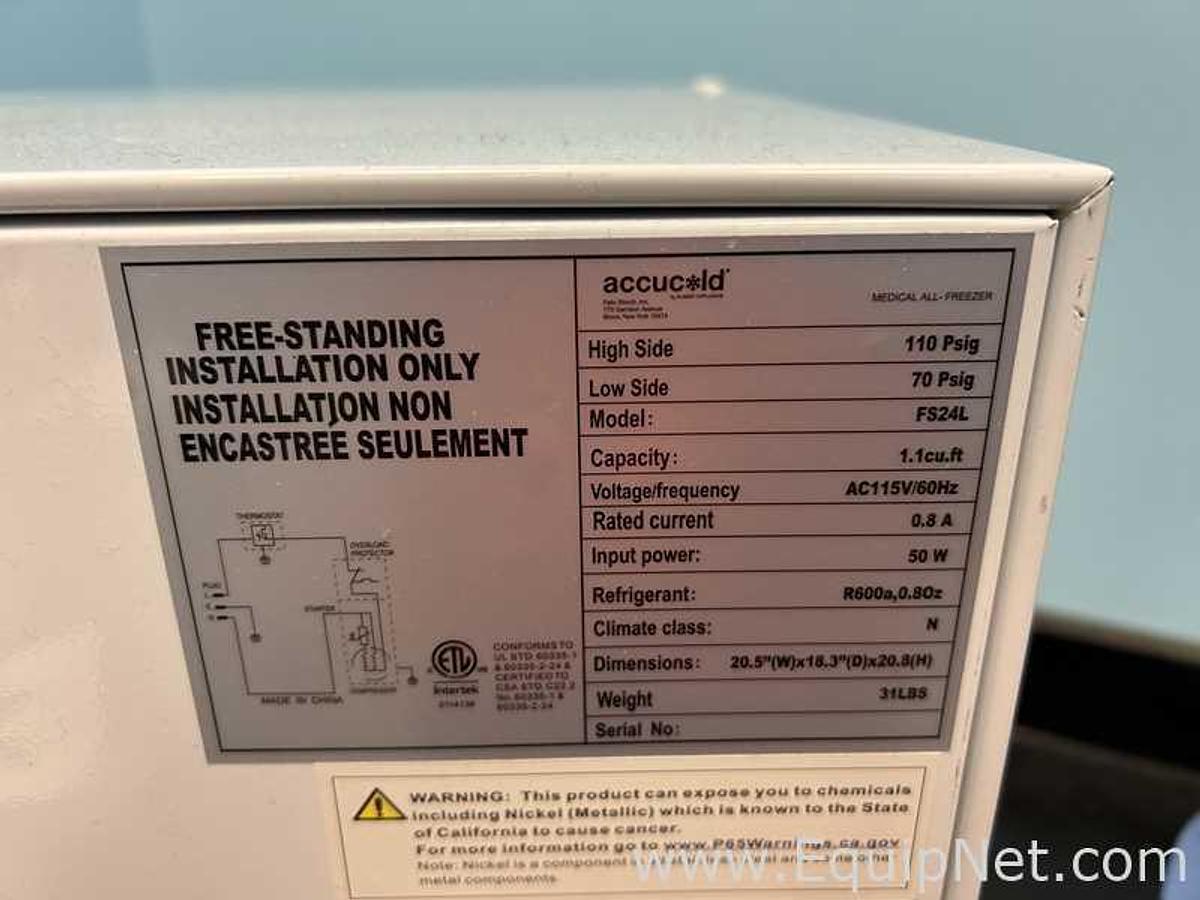 Used Accucold FS24L Medical Refrigerator