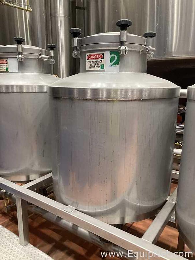 Used 350 Lt - 2.9 BBL Stainless Steel Hop Dosing System Composed Of 6 Tanks