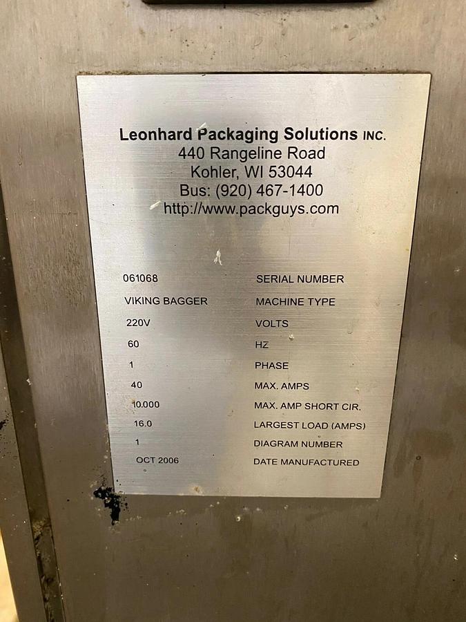 Used Viking Masek Vertical Form Fill and Seal