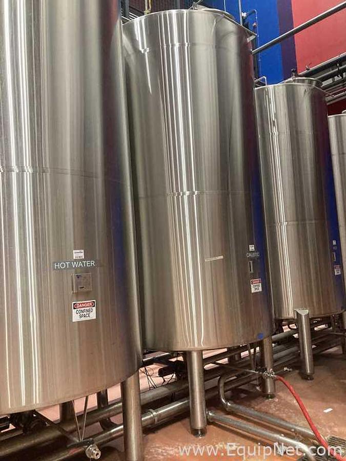 Used 7600 Lt - 64 BBL Rolec Stainless Steel Caustic Tank