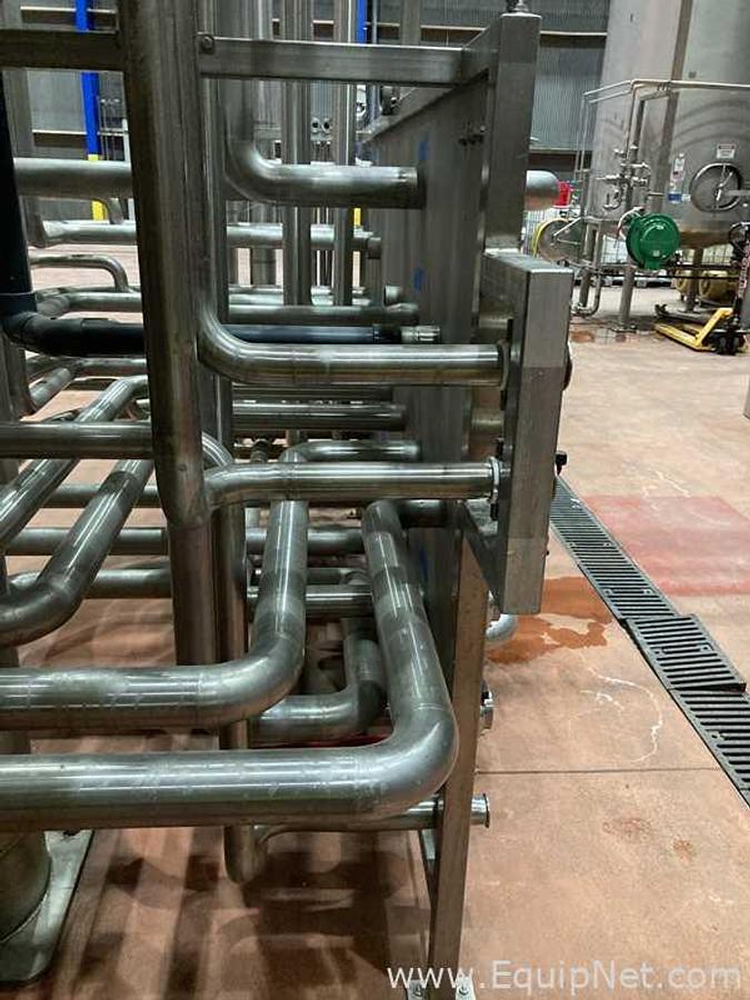 Used One Lot Of Three Rolec 8 Foot Stainless Steel Vessel Manifold Panels