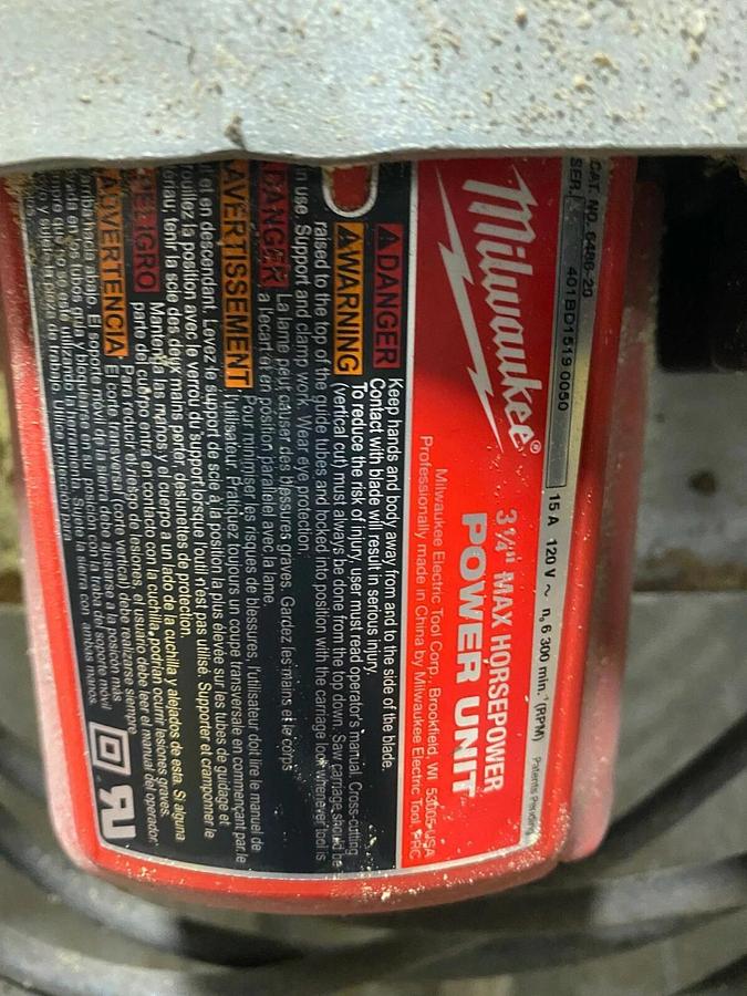 Used MILWAUKEE HEAVY DUTY PANEL SAW