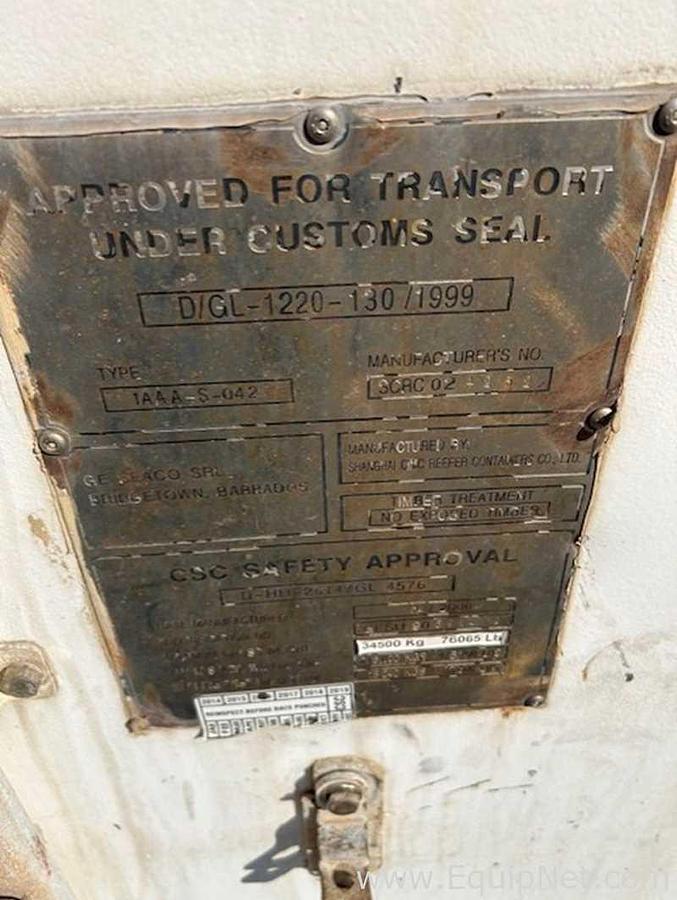 Used Shanghai CMC Reefer Containers Co. Climate Controlled  High Cube 40 Ft. Shipping|Storage Container