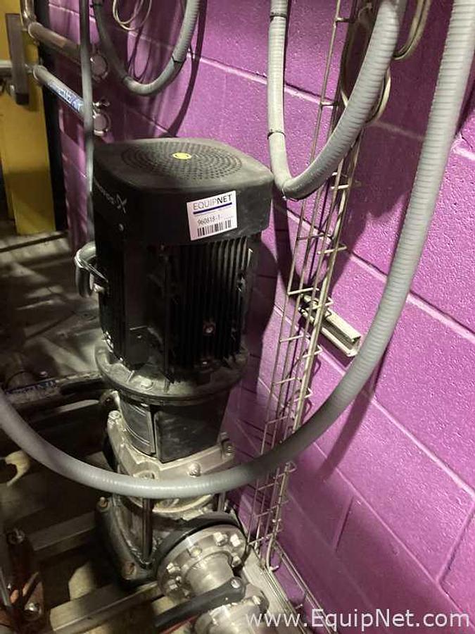 Used Grundfos CRN45-1A-F-G-E-H00E 10 HP Sanitary Stainless Centrifugal Pump