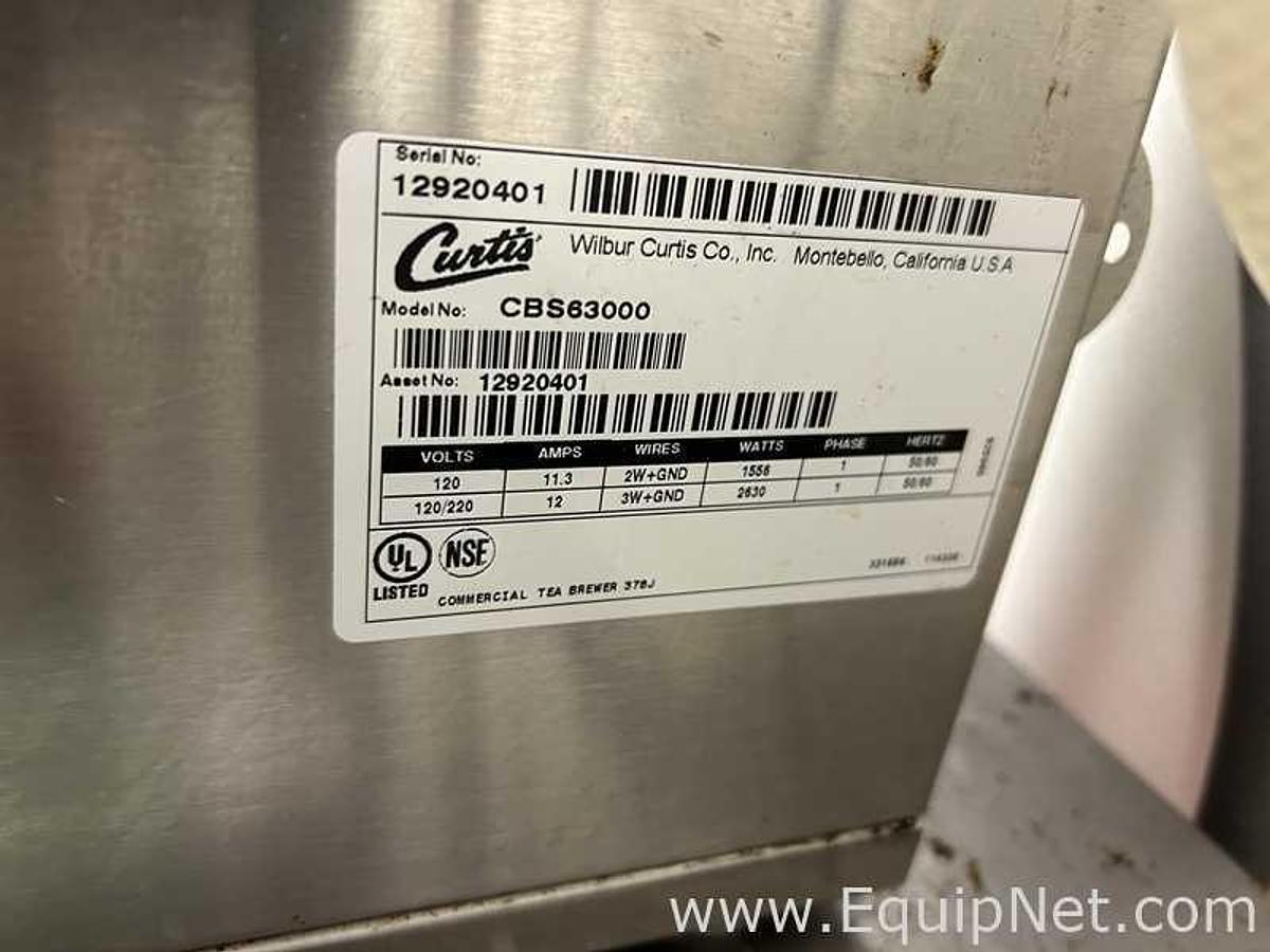 Used Wilbur Curtis CBS63000 Combination Coffee and Tea Brewer Adjustable Shelf and 1 Bunn G9wd-RH Grinder