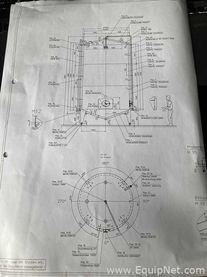 Used 29000 Liter Sanitary Stainless Steel DA Water Tank