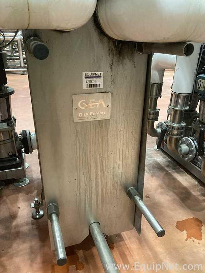 Used GEA Ecoflex UT20 CDL C10 Stainless Steel Plate Heat Exchanger