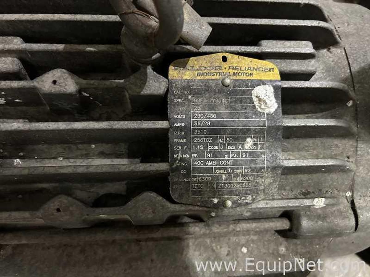 Used Baldor 25 HP Glycol Pump with Lenze VFD