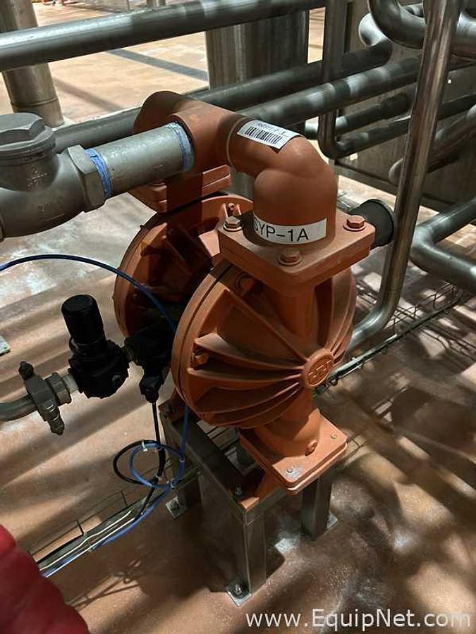 Used 2 in Wilden Diaphragm 08-14746 Diaphragm Pump Aluminum-Aluminum