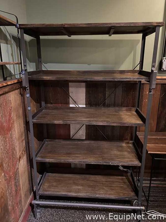 Used Wooden Rack System with Wooden Table