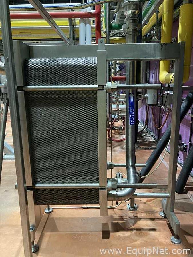 Used GEA Ecoflex GmbH N 40 BC-16 Stainless Steel Plate Heat Exchanger