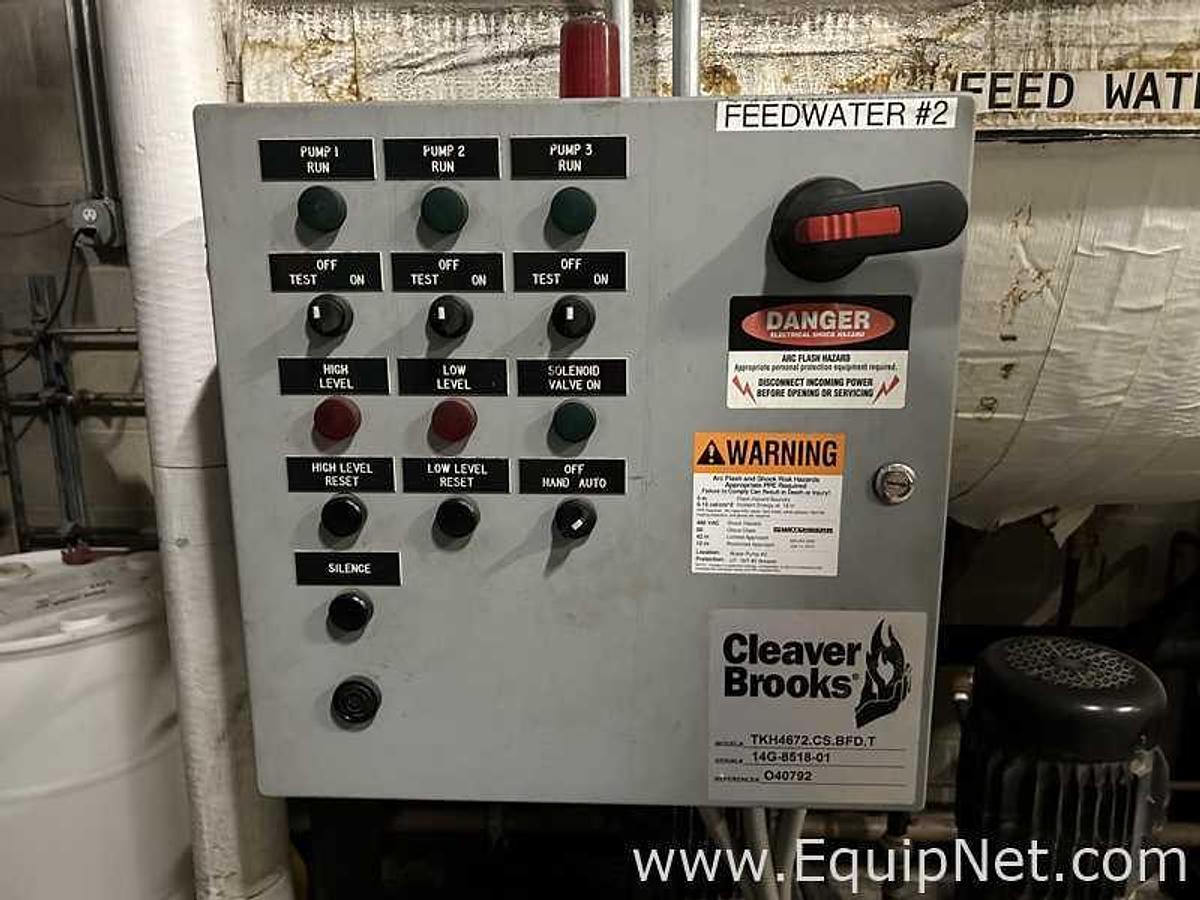 Used Cleaver Brooks TKH4672.CS.BFD.T Boiler Feed Water System