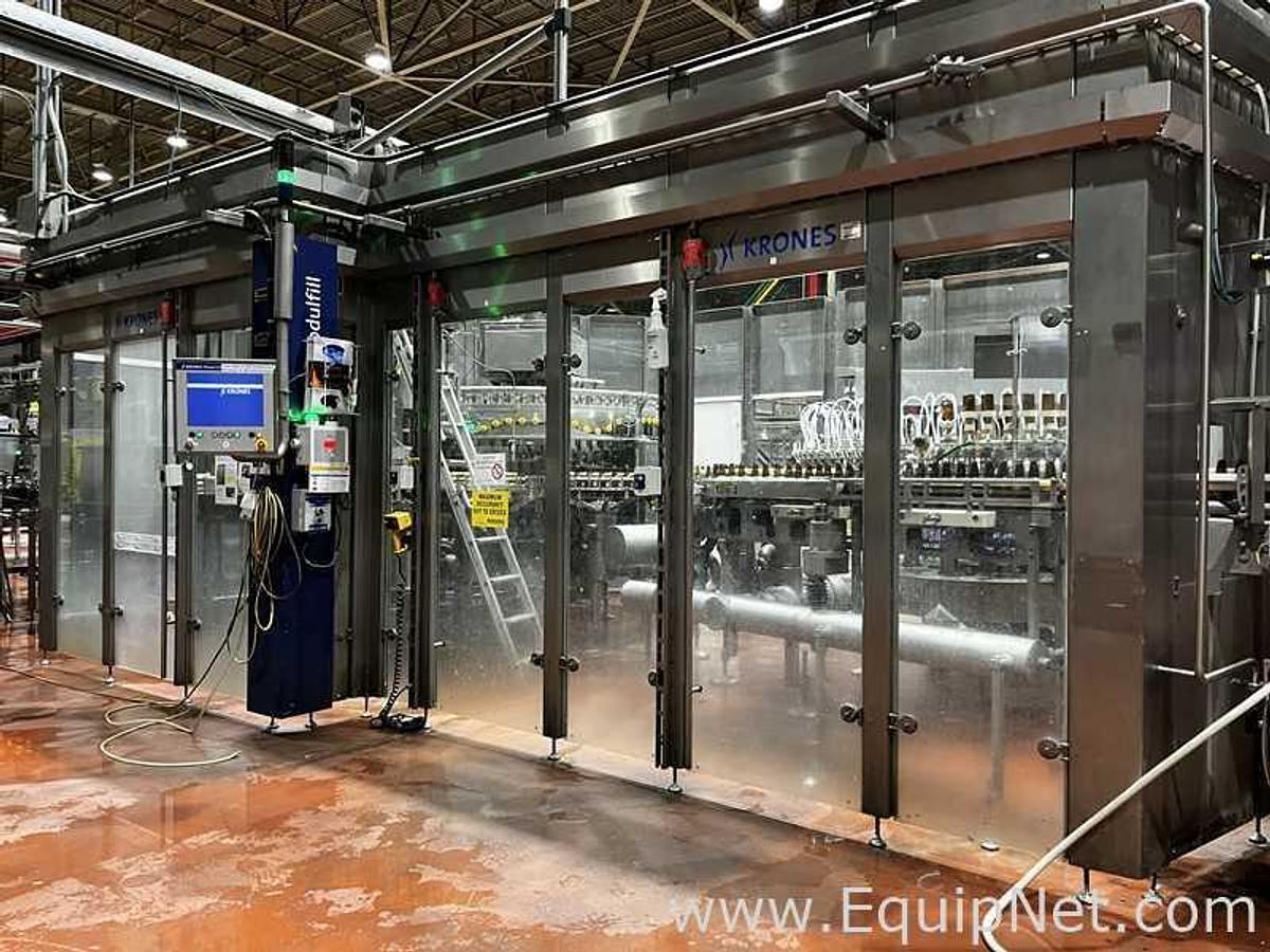 Used Krones Modulfill Bottle Rinser, Filler And Capper