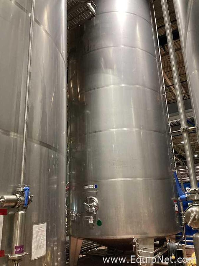 Used 981 HL - 835 BBL Rolec Bright Beer BBT And Storage Stainless Steel Jacketed Tank