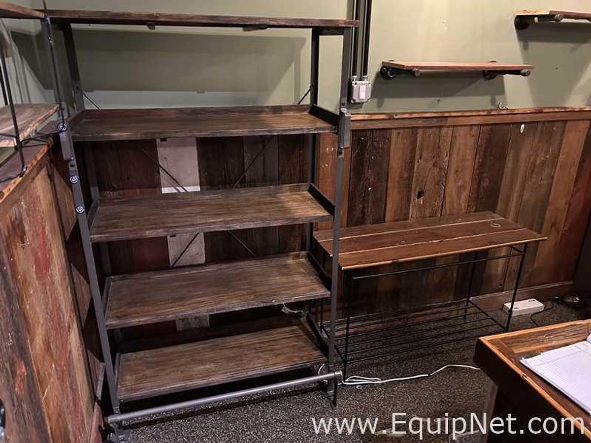 Used Wooden Rack System with Wooden Table
