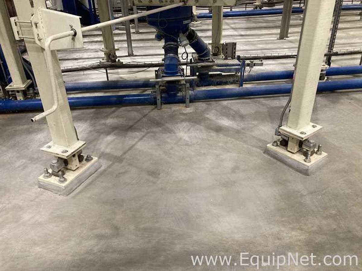 Used Lot Of Two Meridian 3000 Cu. Ft. Grain Silos On Weigh Cells