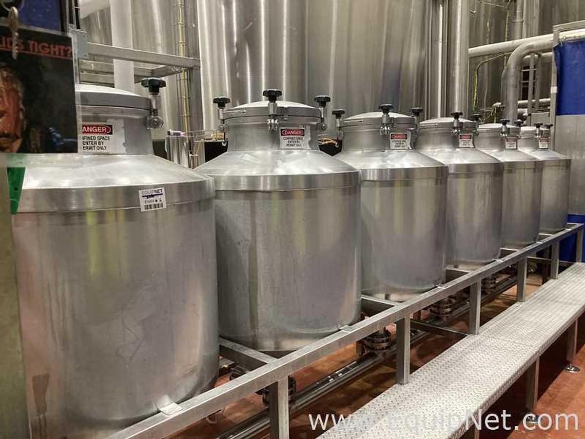 Used 350 Lt - 2.9 BBL Stainless Steel Rolec Hop Dosing System Composed Of 6 Tanks