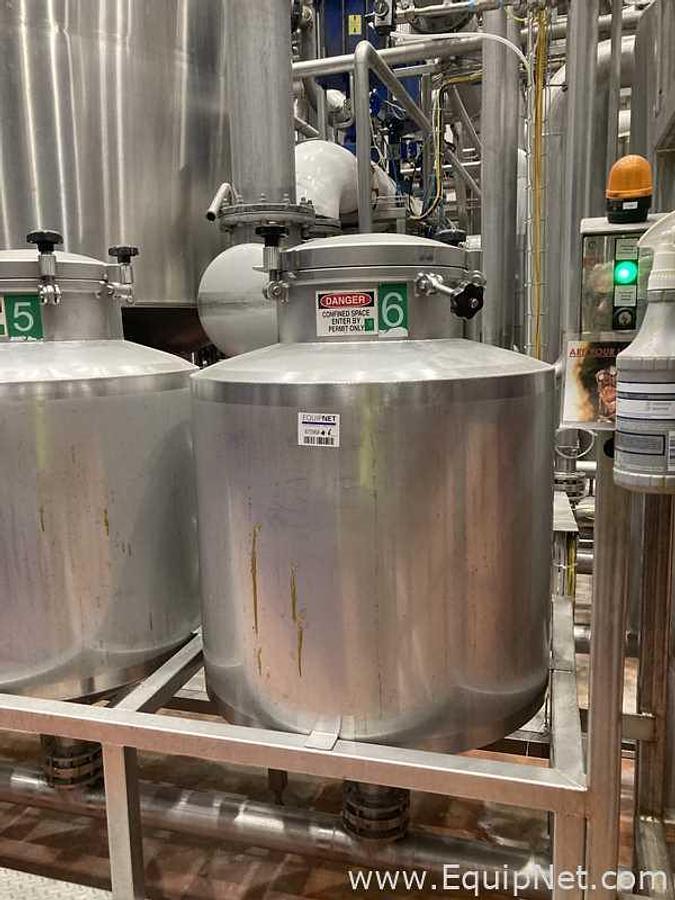 Used 350 Lt - 2.9 BBL Stainless Steel Hop Dosing System Composed Of 6 Tanks