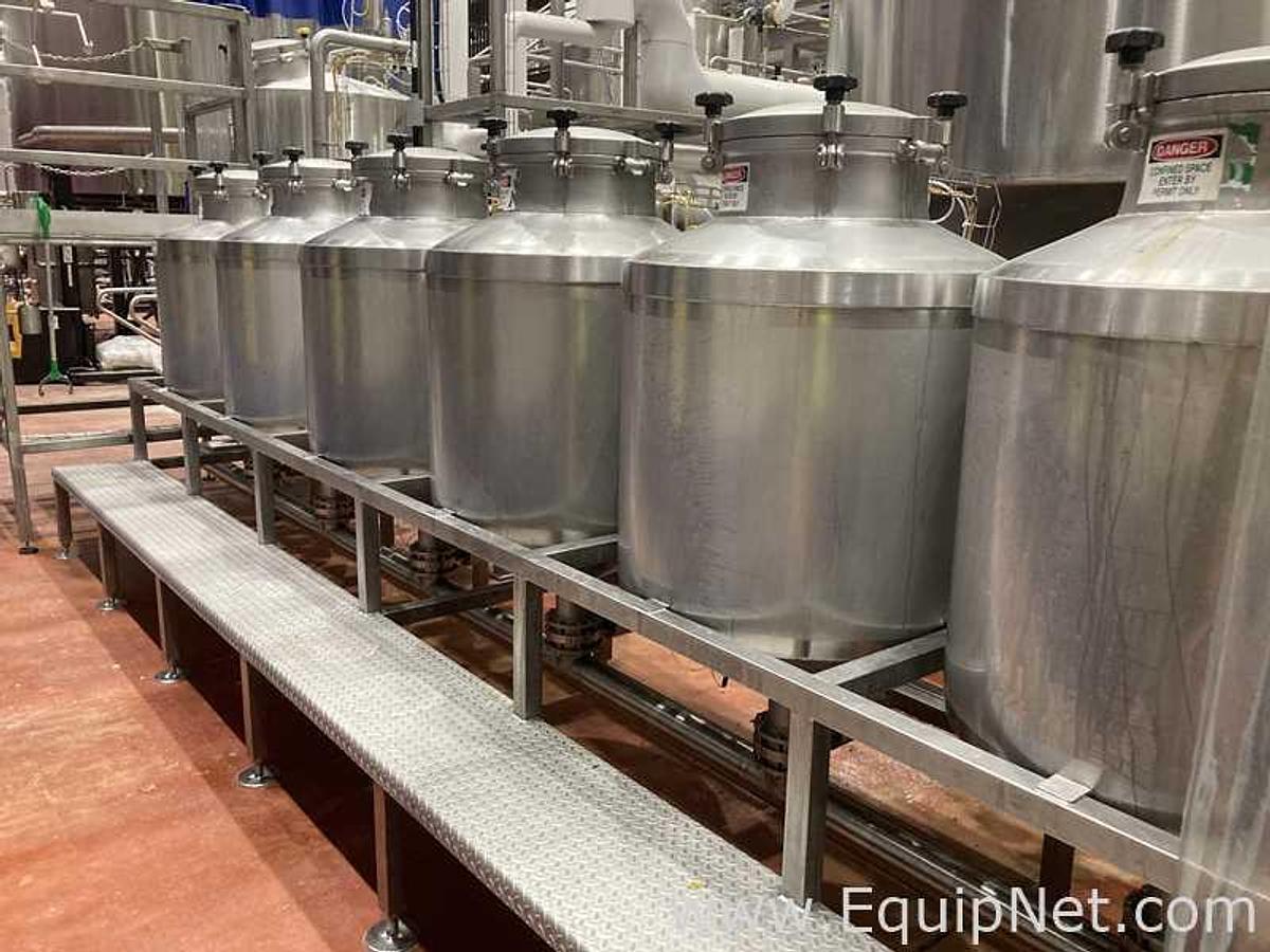 Used 350 Lt - 2.9 BBL Stainless Steel Rolec Hop Dosing System Composed Of 6 Tanks