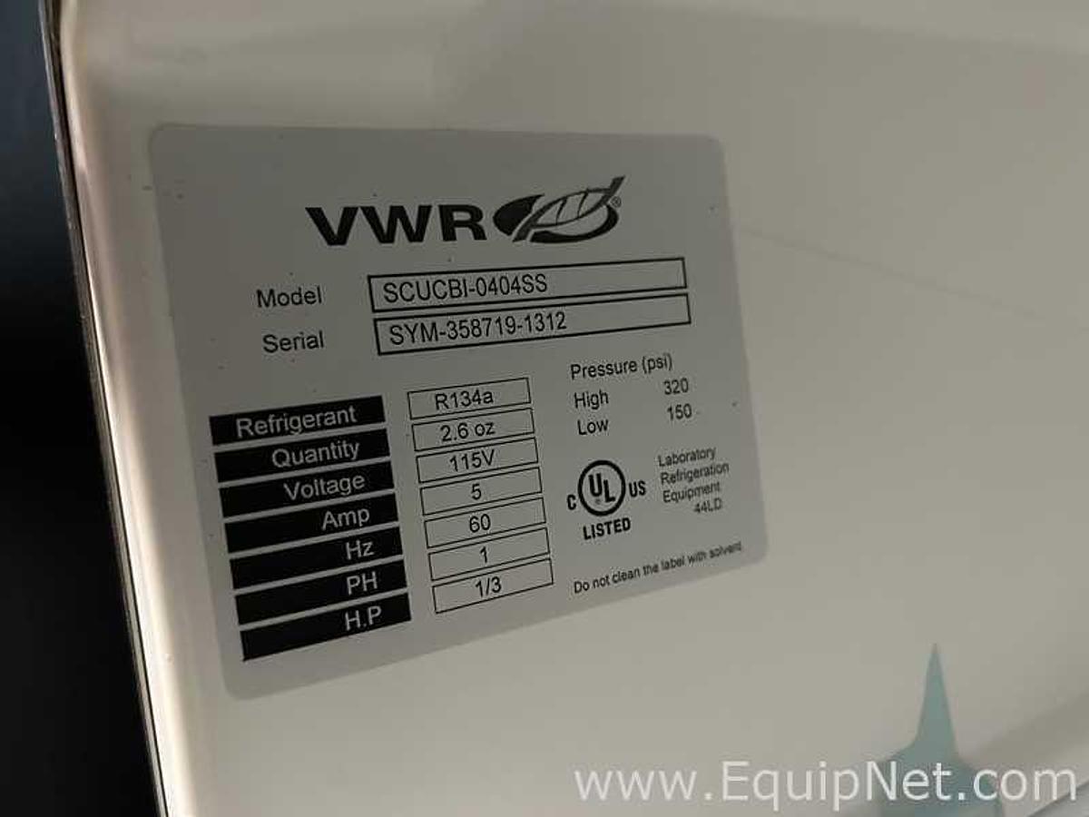 Used VWR SCUCBI-0404SS Undercounter Lab Refrigerator