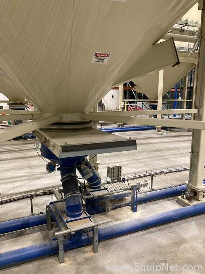 Used Lot Of Two Meridian 3000 Cu. Ft. Grain Silos On Weigh Cells