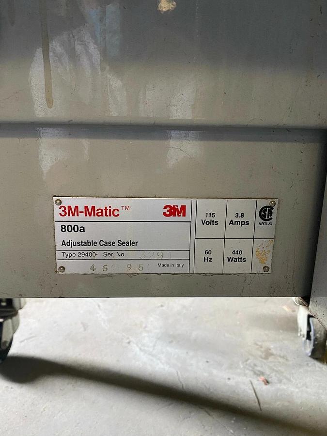 Used 3M-MATIC-Case Sealing Tape System