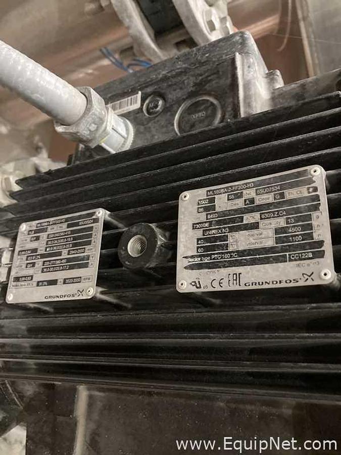 Used Two Grundfos Centrifugal Pumps